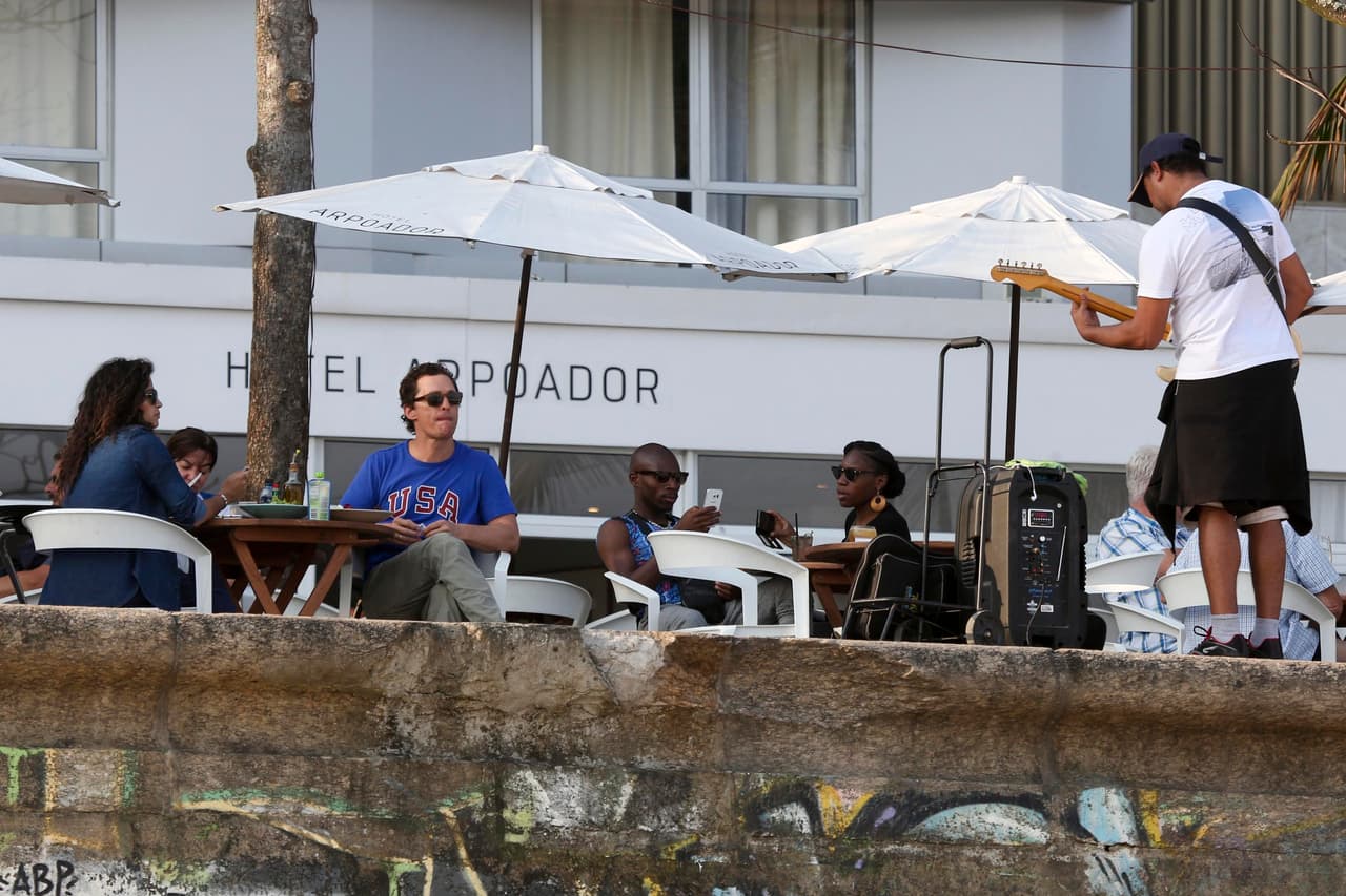 Después de la caminata llegó el momento de comer.