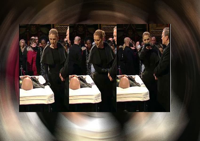 Ella se mantuvo junto al féretro, contemplando a su gran amor y recibiendo el pésame de quienes acudieron a despedirlo.