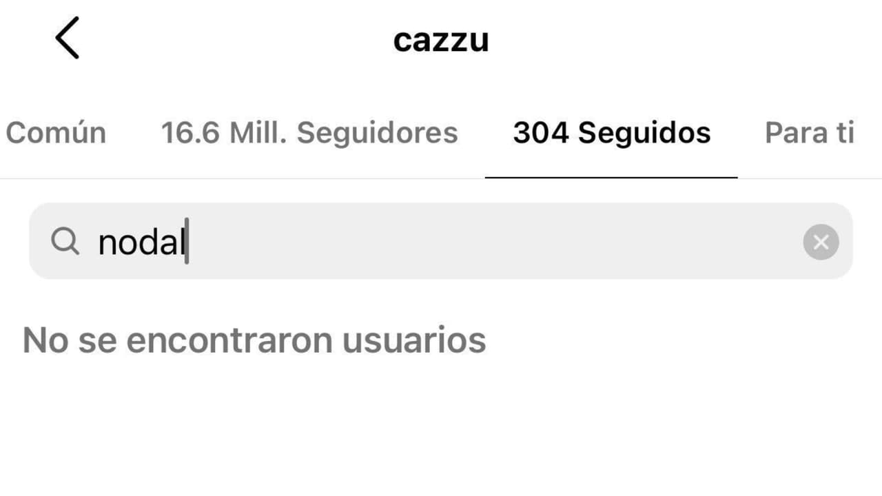 Cazzu dejó de seguir a Nodal desde que estalló el escándalo de la relación amorosa de él con Ángela Aguilar.