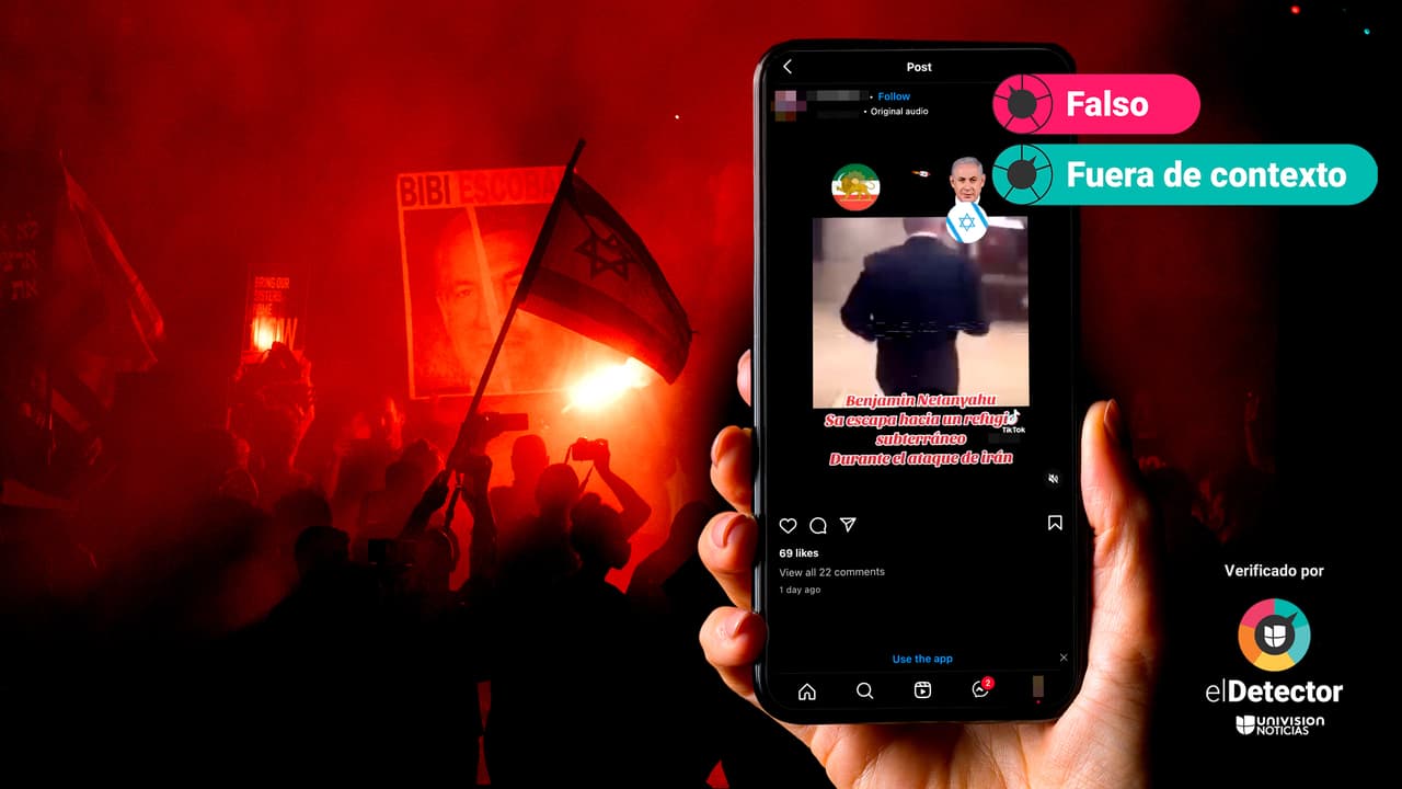 En ese video viral Benjamín Netanyahu NO corre “para esconderse” del reciente ataque iraní 