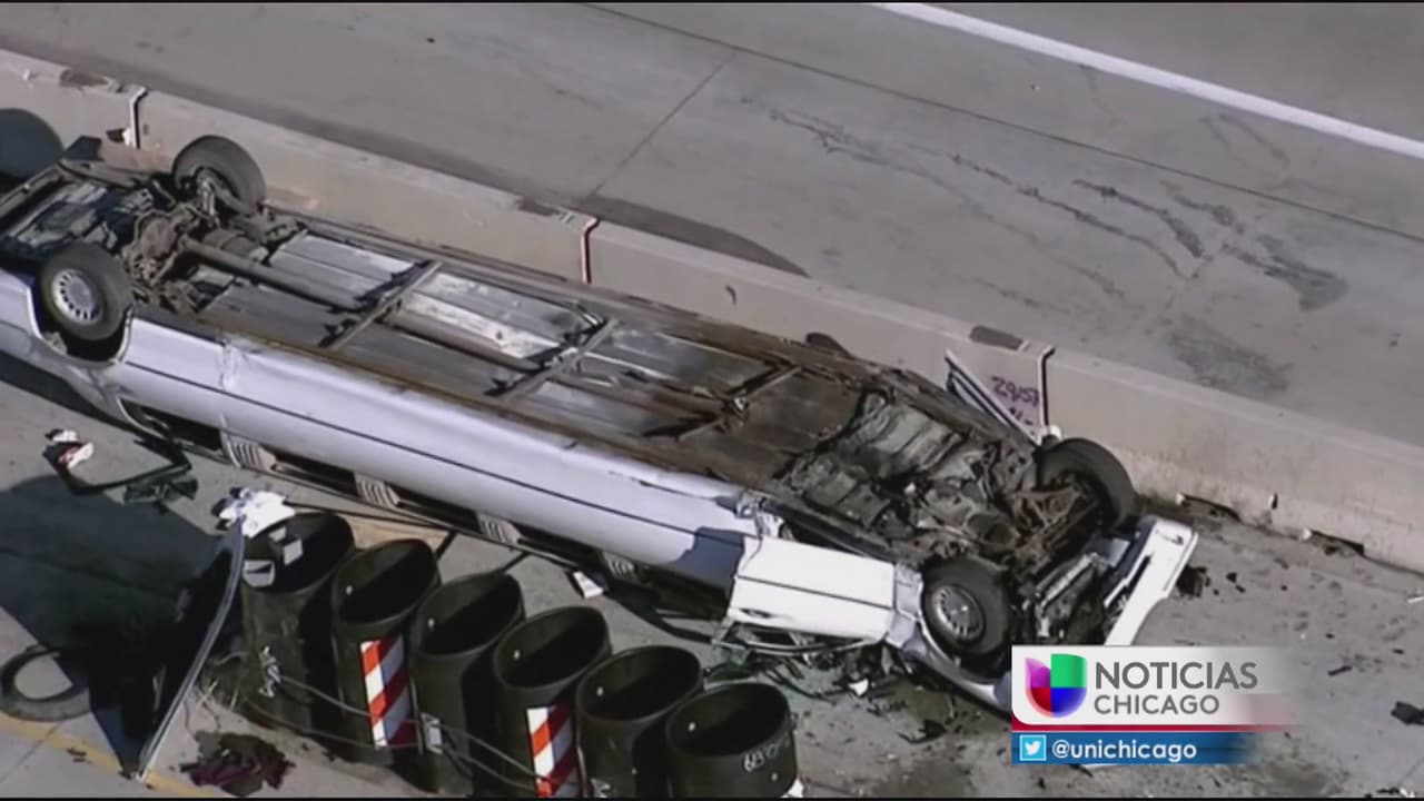 Un muerto y seis heridos en choque de limusina en la I-90