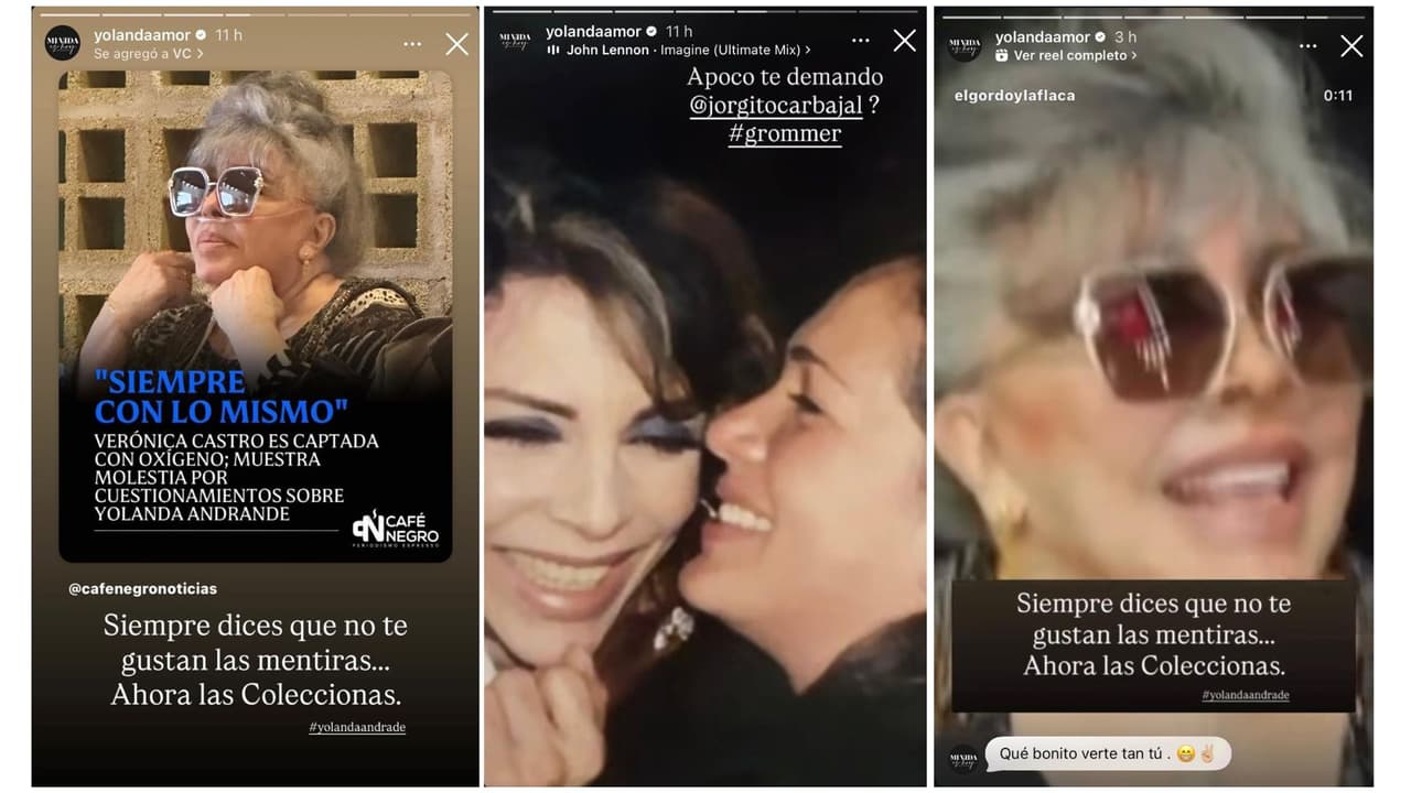 Yolanda Andrade compartió estas imágenes sobre Verónica Castro.