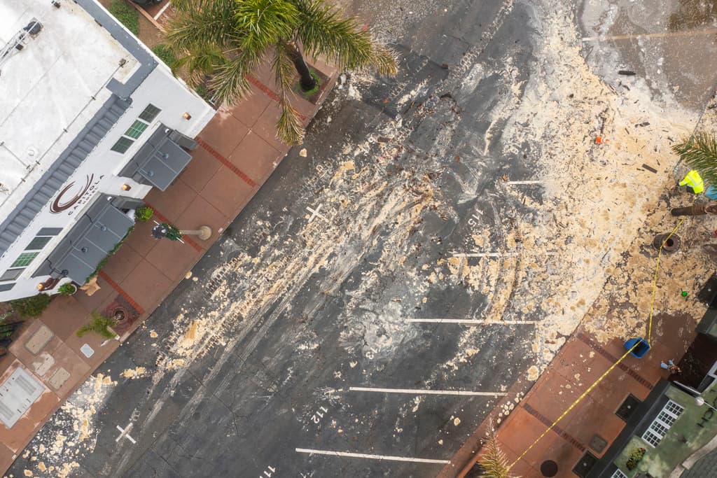 Residentes en Capitola sufrieron este jueves de condiciones similares.