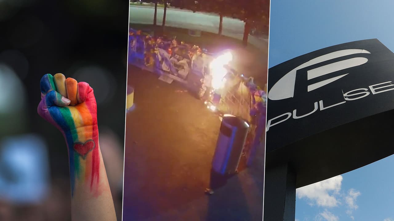 ¿Acto de odio? Hombre prende fuego al memorial de víctimas LGBT de la discoteca Pulse