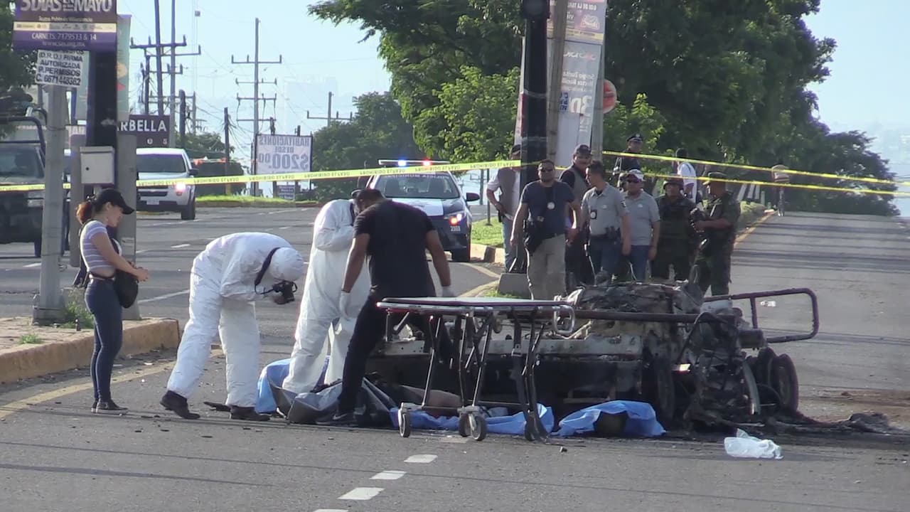 Imagen del ataque del que fue rescatado 'El Kevin' en Sinaloa a finales de 2016