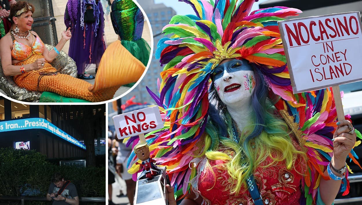 Sirenas invaden Coney Island horas antes del informe en Nueva York sobre el ataque de EE.UU. a Irán