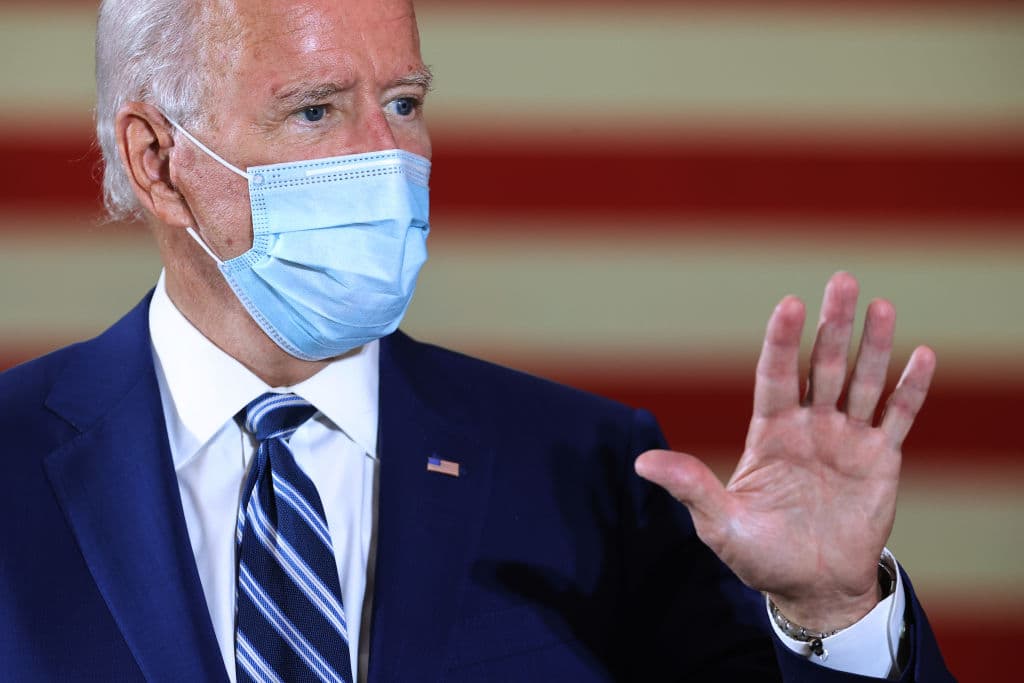 Biden en un acto de campaña en una residencia de mayores en Pembroke Pines, en Florida.
<br>