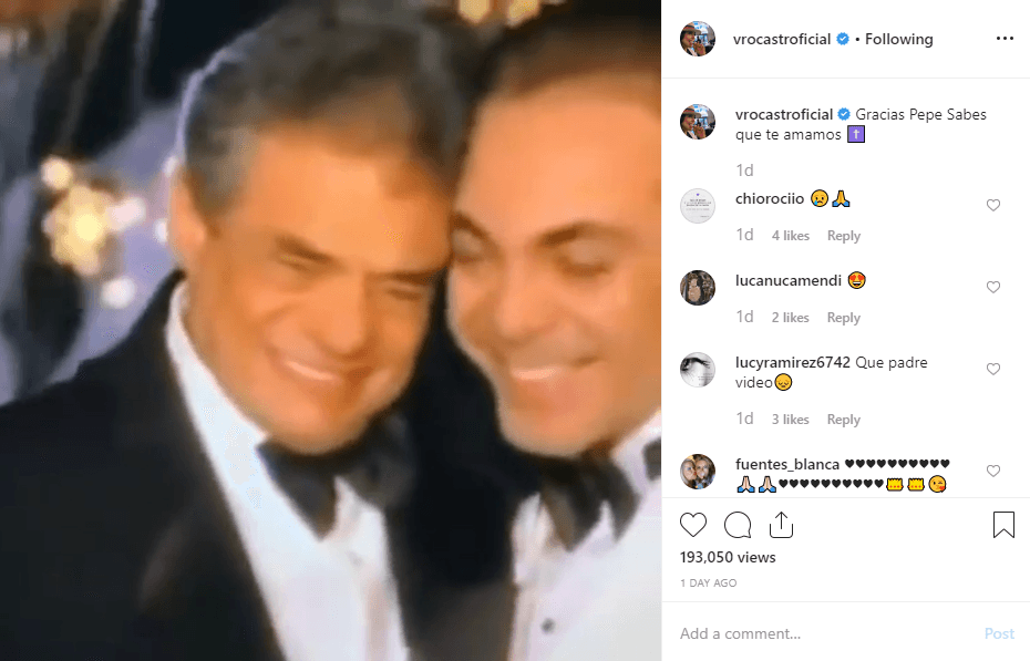 En 2010 Cristian Castro grabó el disco 'Viva el Príncipe', en el que cantó temas de José José, su cantante preferido.