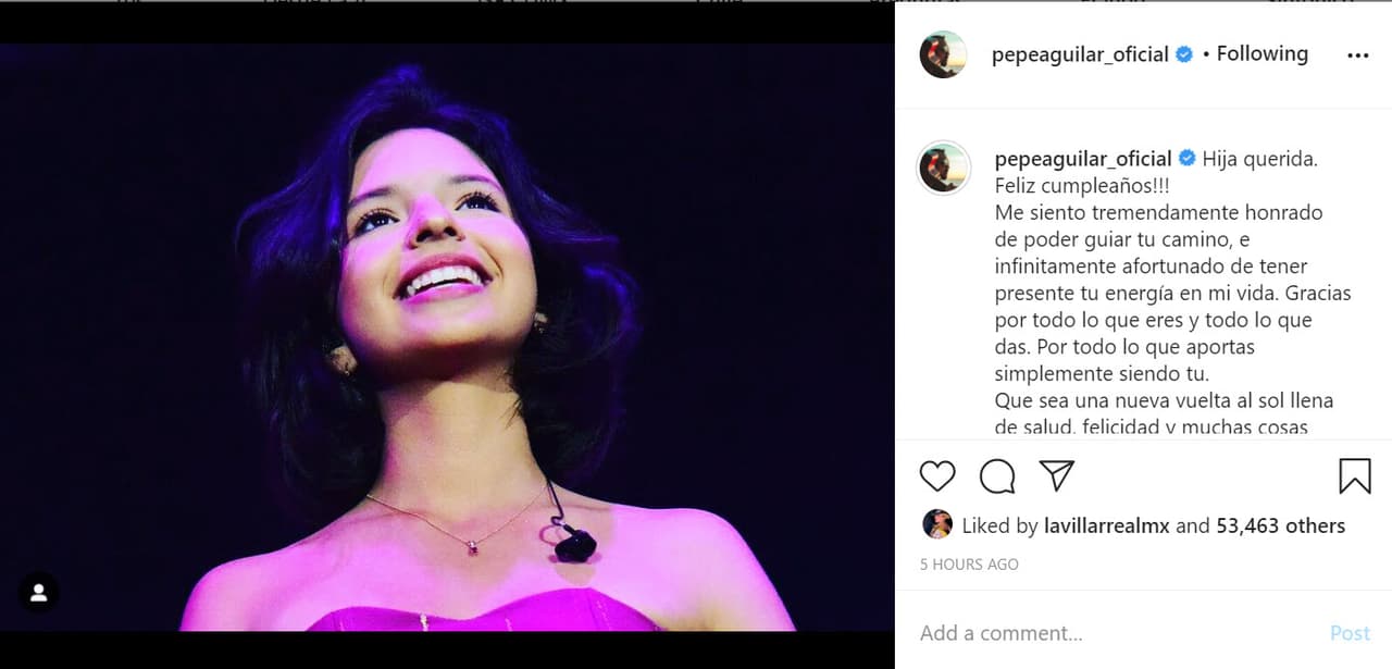 "Hija querida. ¡Feliz cumpleaños! Me siento tremendamente
<b><a href="https://www.instagram.com/p/CGFYrcsHU-z/" target="_blank">honrado de poder guiar tu camino </a></b>e infinitamente afortunado de tener presente tu energía en mi vida", escribió el orgulloso padre.
<br>