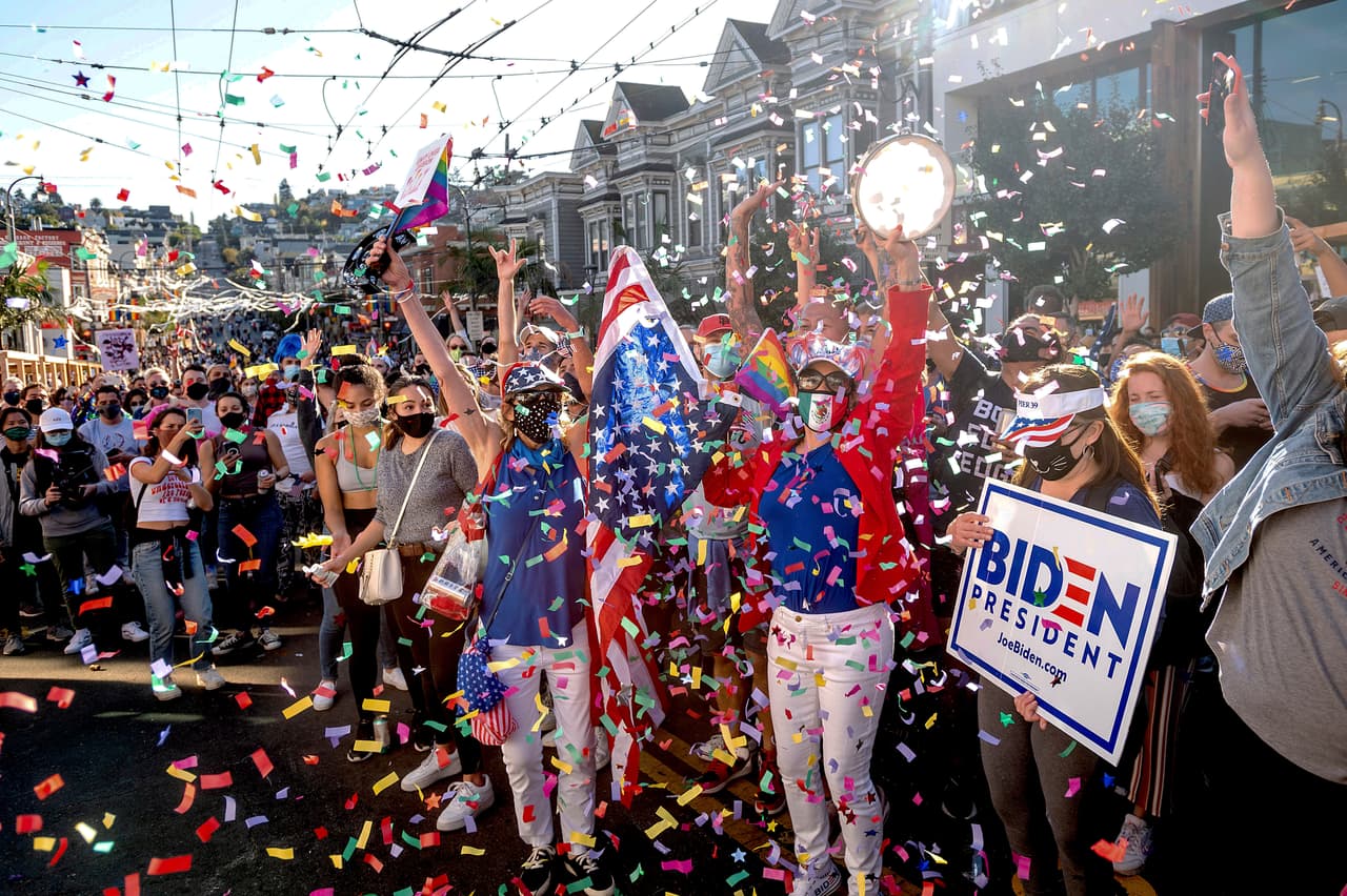 Aunque al igual que en San Francisco, las celebraciones no han parado a lo largo y ancho del país, la transición es un periodo complejo en cualquier circunstancia y, en estas elecciones, puede resultar más complicado ante la profunda división que ha dejado ese proceso electoral.