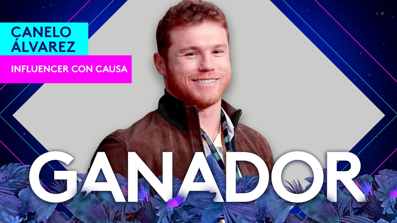 El boxeador mexicano Canelo Álvarez es el ganador del premio por ser un 'Influencer con Causa'.