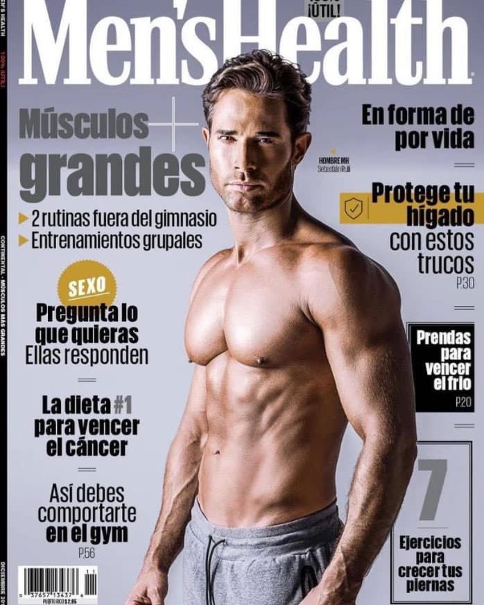 El galán argentino es la portada de diciembre de la revista 'Men's Health' y Angelique fue una de las primeras en felicitarlo con un tierno mensaje de amor.