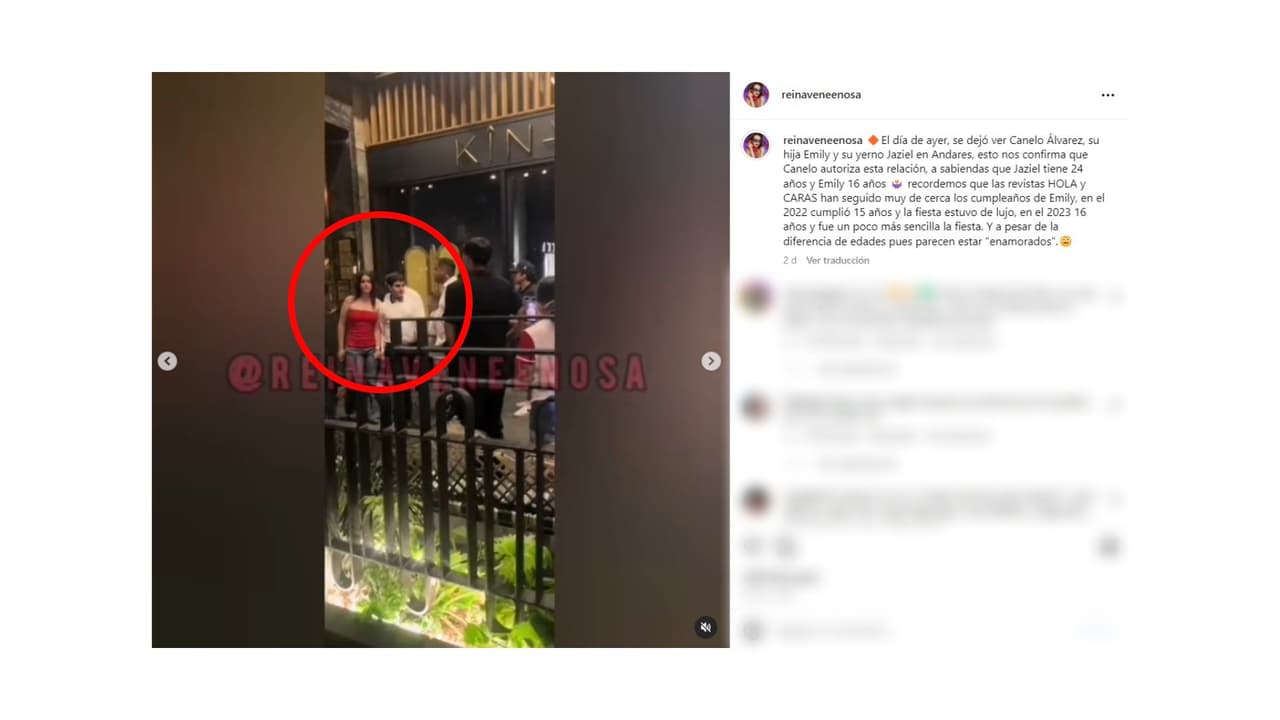 Emily Álvarez y Jaziel Avilez aparecen tomados de la mano en plaza comercial a días de anunciar noviazgo.