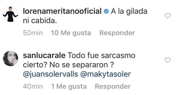 La actriz 
<b><a href="https://www.univision.com/entretenimiento/celebridades/a-lorena-meritano-le-extirparon-otro-tumor-fotos">Lorena Meritano</a></b> se sumó al coro de apoyo a la denuncia de Juan Soler.