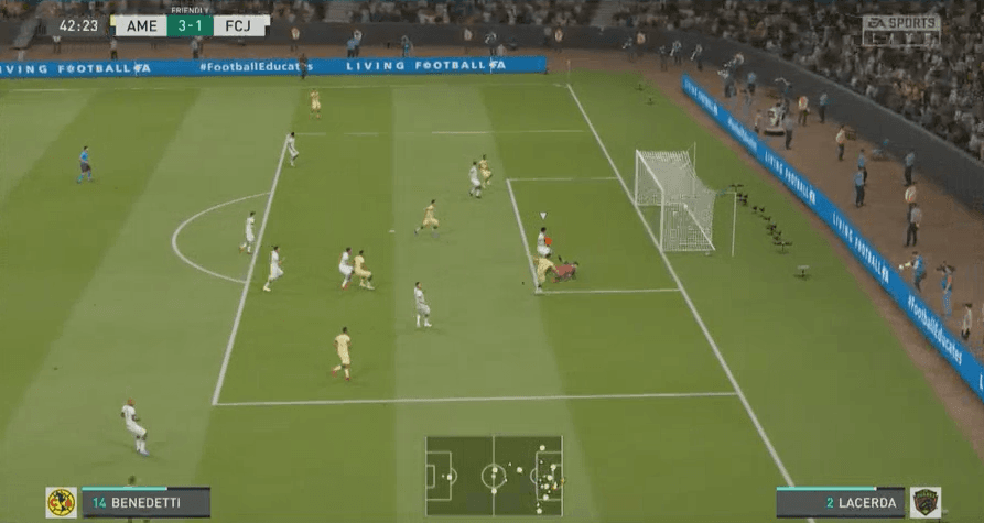 En un partidazo, el América de Nicolás Benedetti despedazó a Juárez de Diego Roldán 6-3 en el torneo virtual de la eLiga MX.