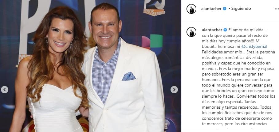 Las halagadoras palabras llegaron al corazón de sus fans, pues en las últimas semanas todos los vimos luchar juntos contra el covid-19. "Eres la persona más alegre, romántica, divertida, positiva y capaz que he conocido en mi vida. Eres la mejor madre y esposa pero sobretodo eres un gran ser humano", continúo el conductor.