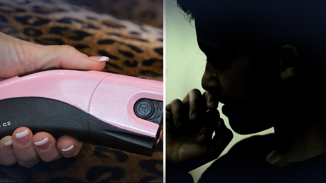 Mujer utiliza pistola eléctrica para castigar a sus hijos, la policía la detiene junto con su novio