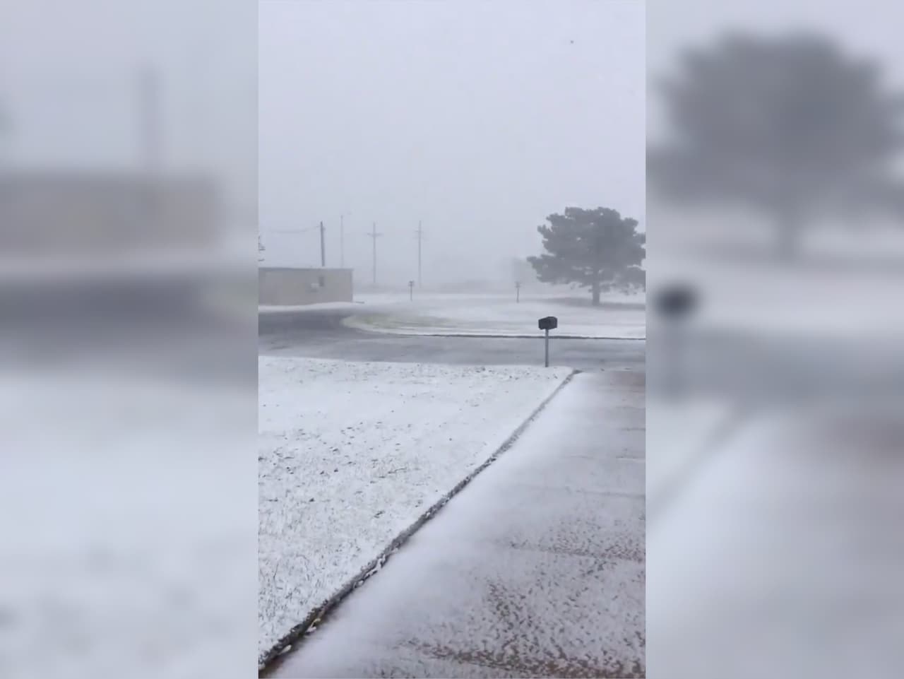 Frente frío trae fuertes nevadas en las carreteras de Amarillo 