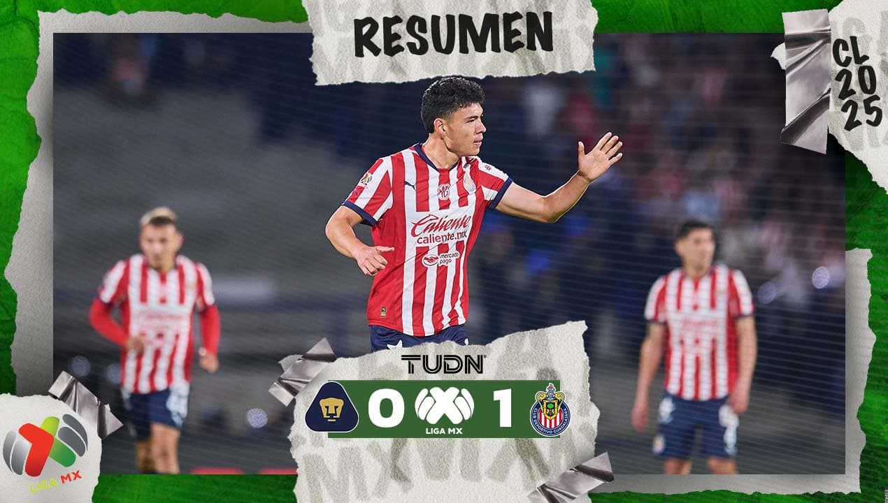 Resumen | Chivas se lleva la victoria frente a Pumas con un gol de último minuto