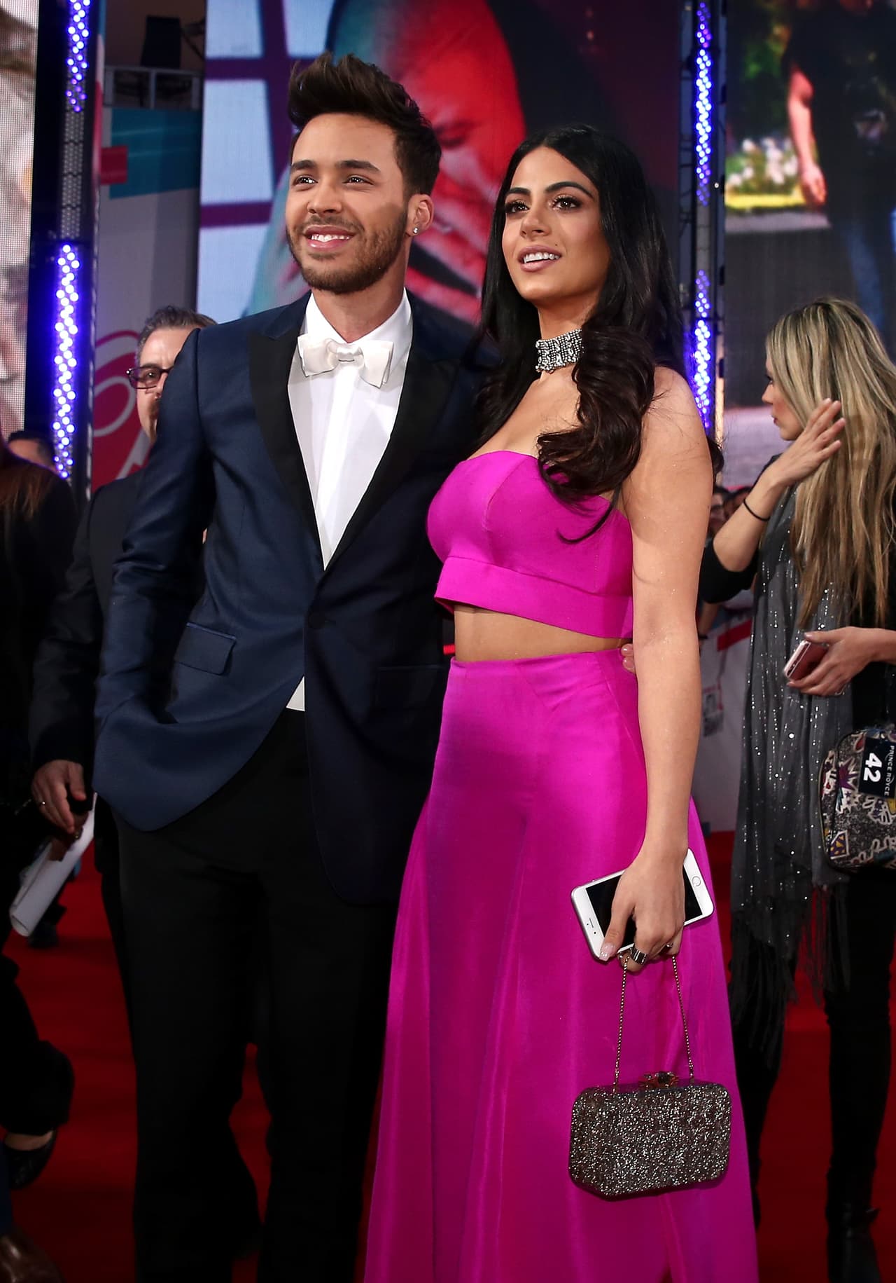 LAS VEGAS, NV - NOVEMBER 19: Recording artist Prince Royce (L) and actress Emeraude Toubia attend the 16th Latin GRAMMY Awards at the MGM Grand Garden Arena on November 19, 2015 in Las Vegas, Nevada. (Photo by Christopher Polk/Getty Images for LARAS)