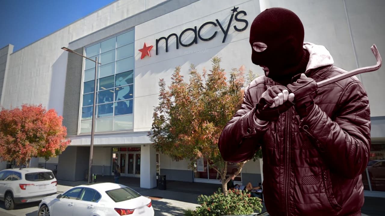 Roban a martillazos joyería en Macy's de Walnut Creek