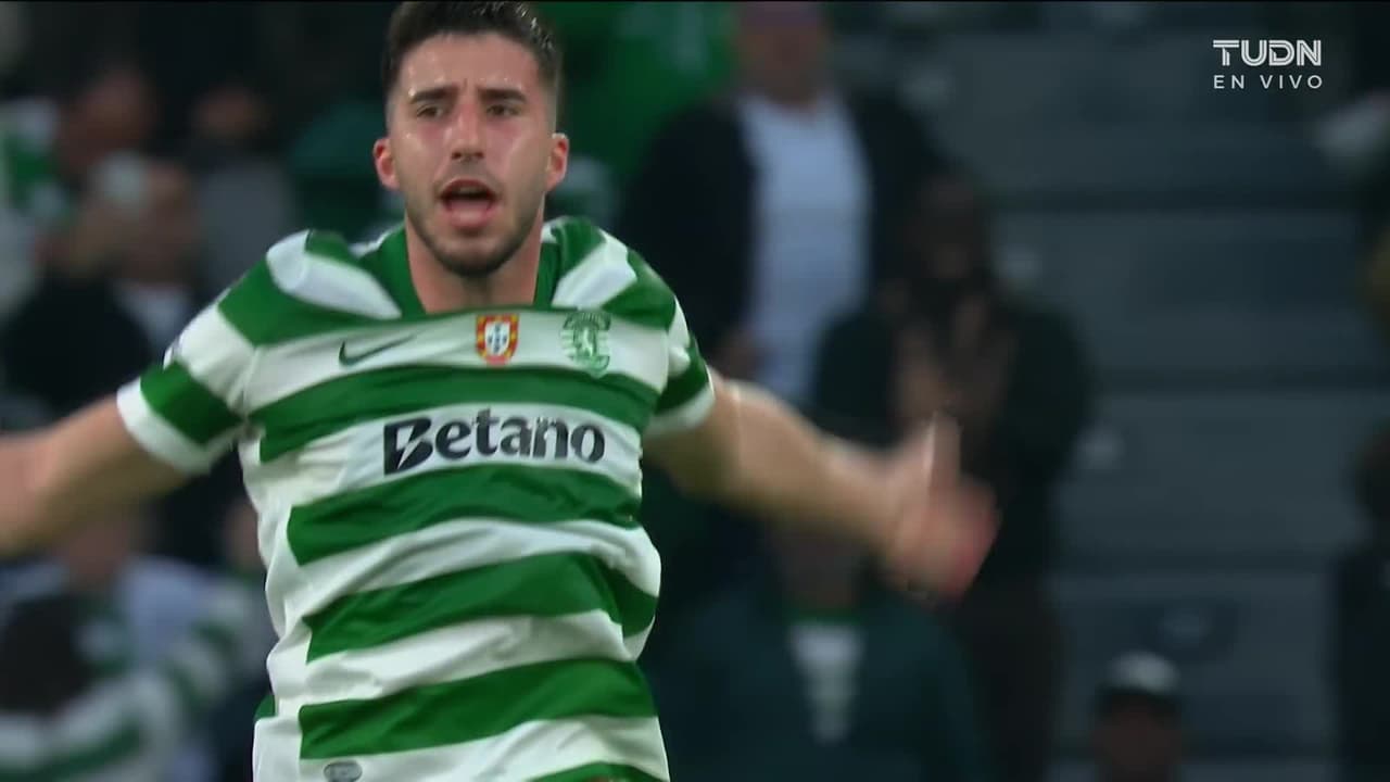 ¡Gol del Sporting! Golcalo Inacio pone el primero de la noche