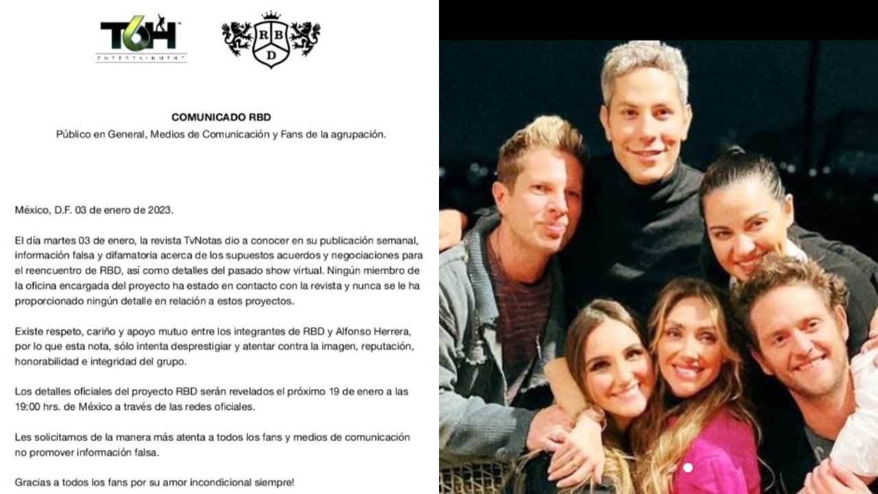 RBD aclaró con este comunicado su postura ante polémica con Alfonso 'Poncho' Herrera.