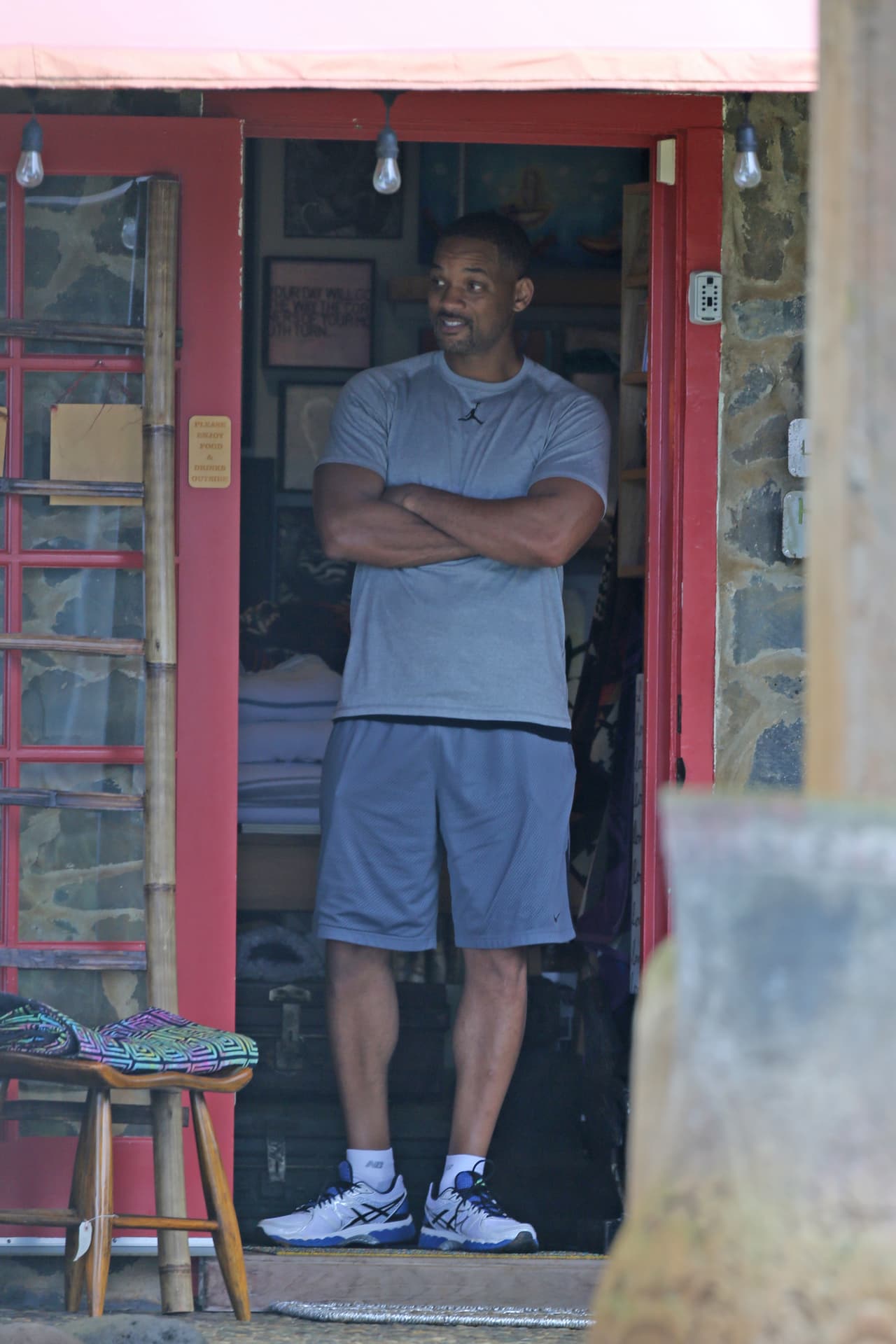 La familia Smith se divierte en vacaciones.