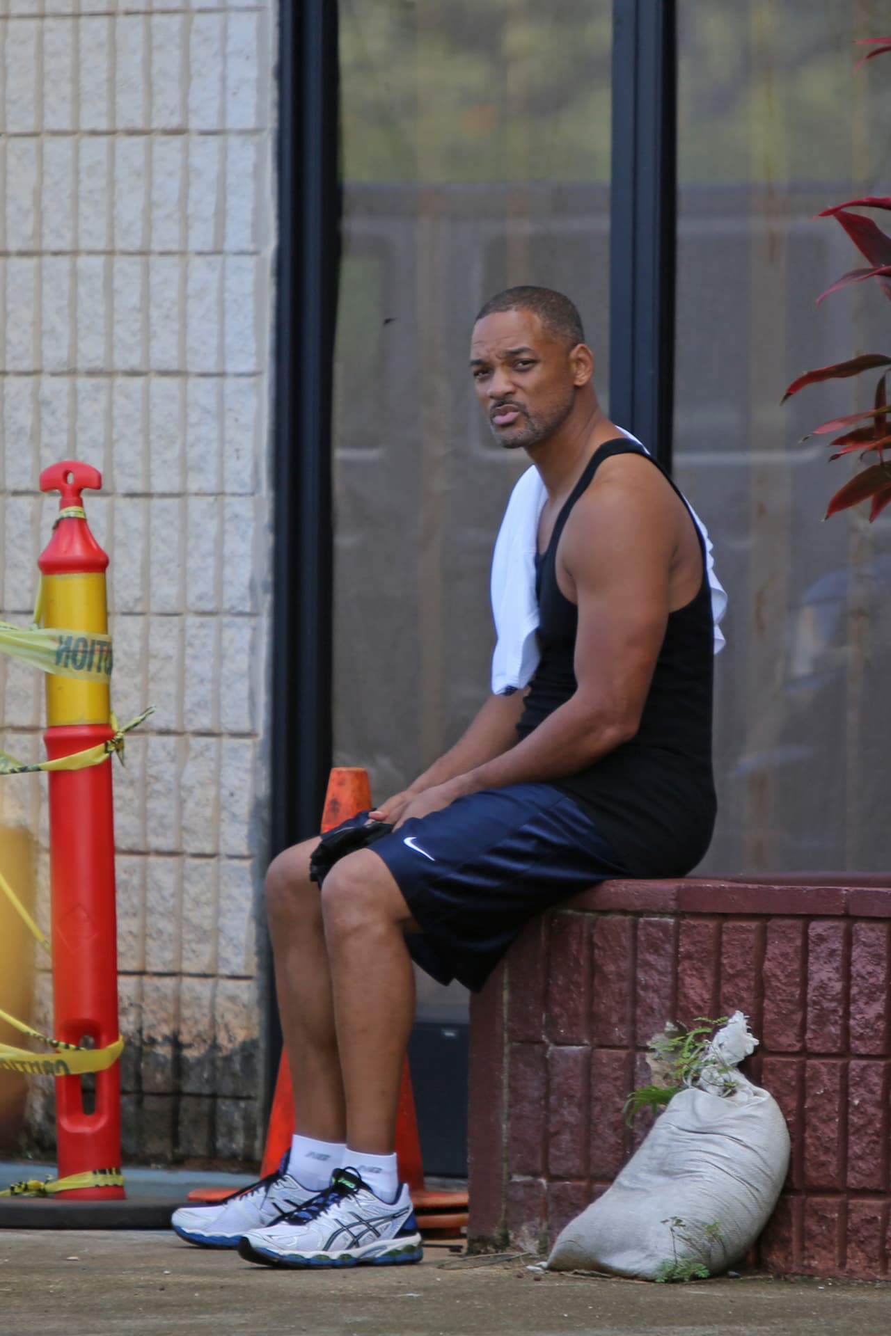 Y también aprovechó para ir al gym.