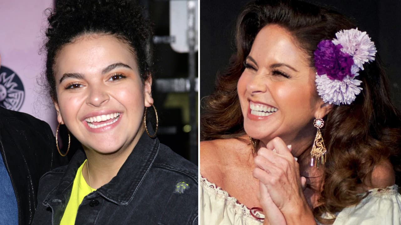 Lucerito Mijares apareció con un look que no le habíamos visto y lució igualita a su mamá