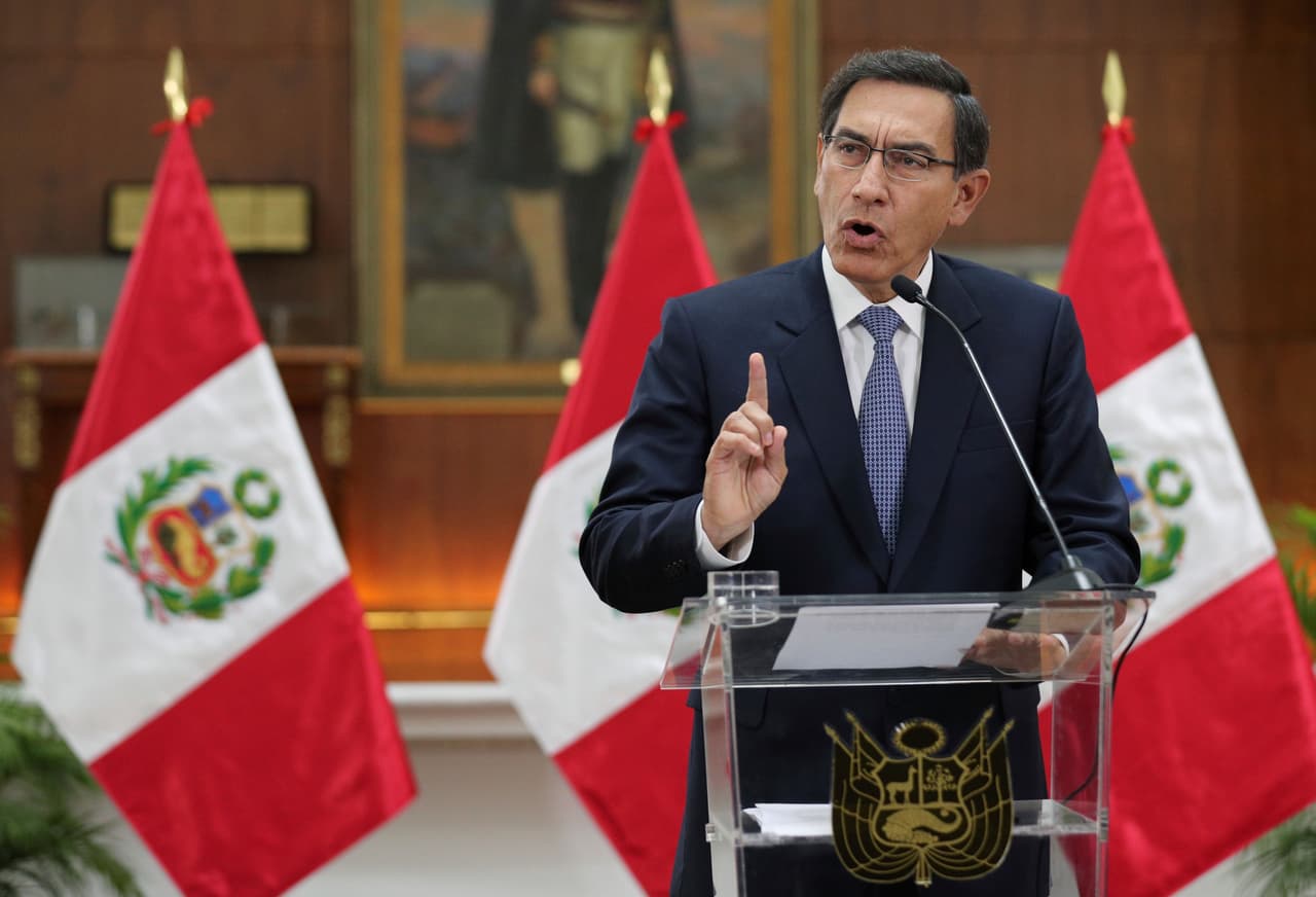 El presidente de Perú, Martín Vizcarra.