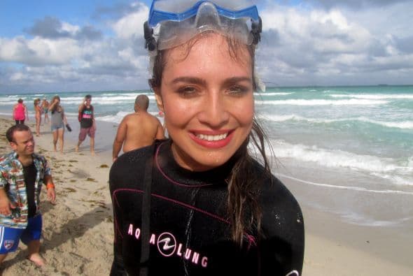 Así se grabaron algunos de los sketches del programa especial ‘Humor Ji-Ji-Gante’ en las paradisiacas playas de Miami.