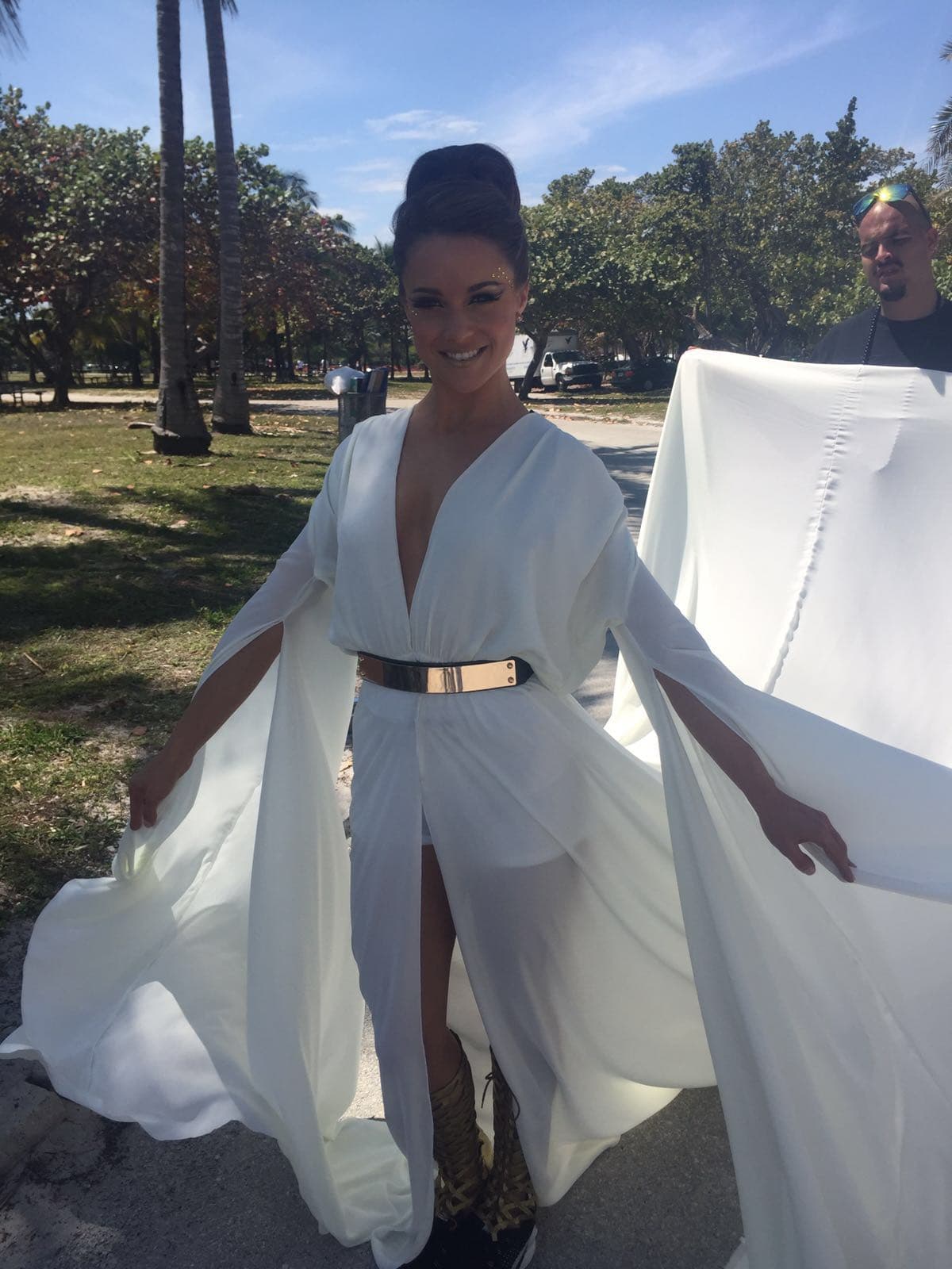 Disfruta las mejores fotos detrás de cámara del difícil reto que enfrentaron las bellas a 20 pies de altura.