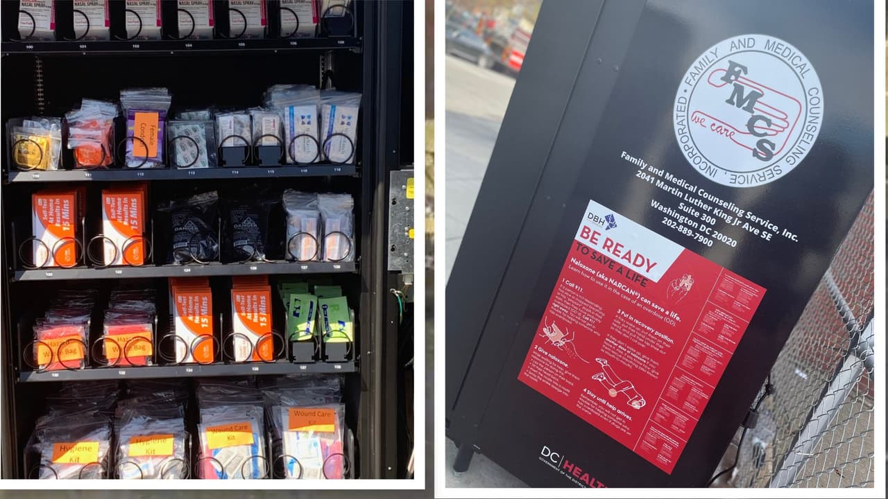 Utilizan más de 2,300 medicamentos de máquinas expendedoras para combatir sobredosis de fentanilo en D.C.