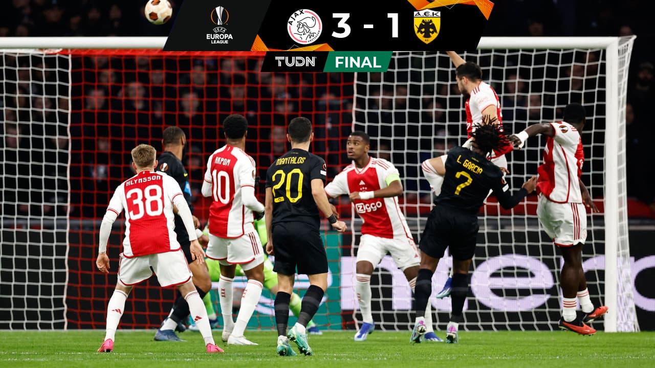 Resumen | Ajax vence al AEK sin Orbelín y se despide de sueño europeo