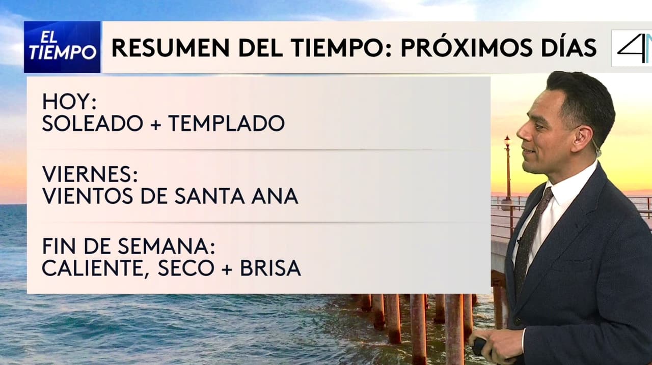 Pronóstico del tiempo hoy en Los Ángeles: Día soleado y templado; el termómetro alcanzará 78 °F