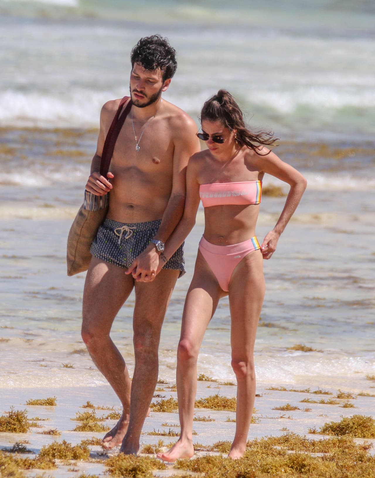 Los enamorados eligieron México para pasar un romántico fin de semana en la playa.