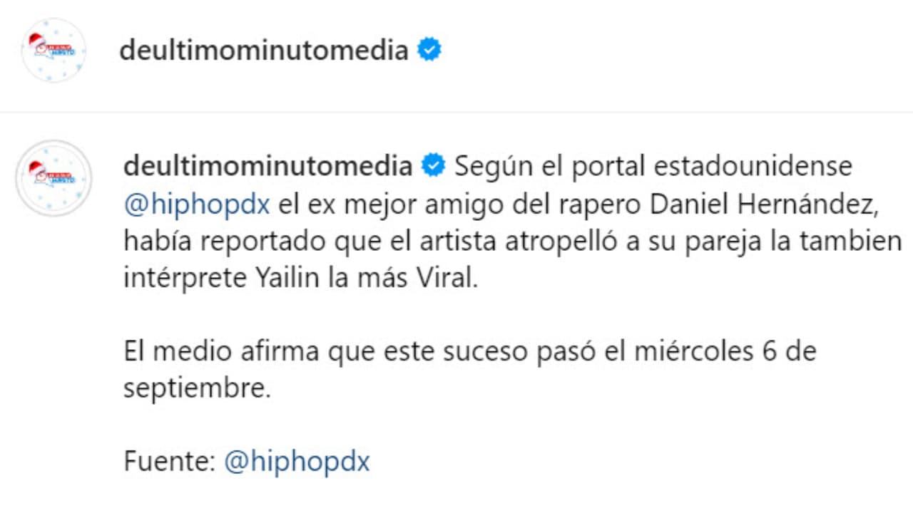 Según reportes, Yailin habría sido supuestamente "atropellada" por el "exmejor amigo" de Tekashi en septiembre pasado.