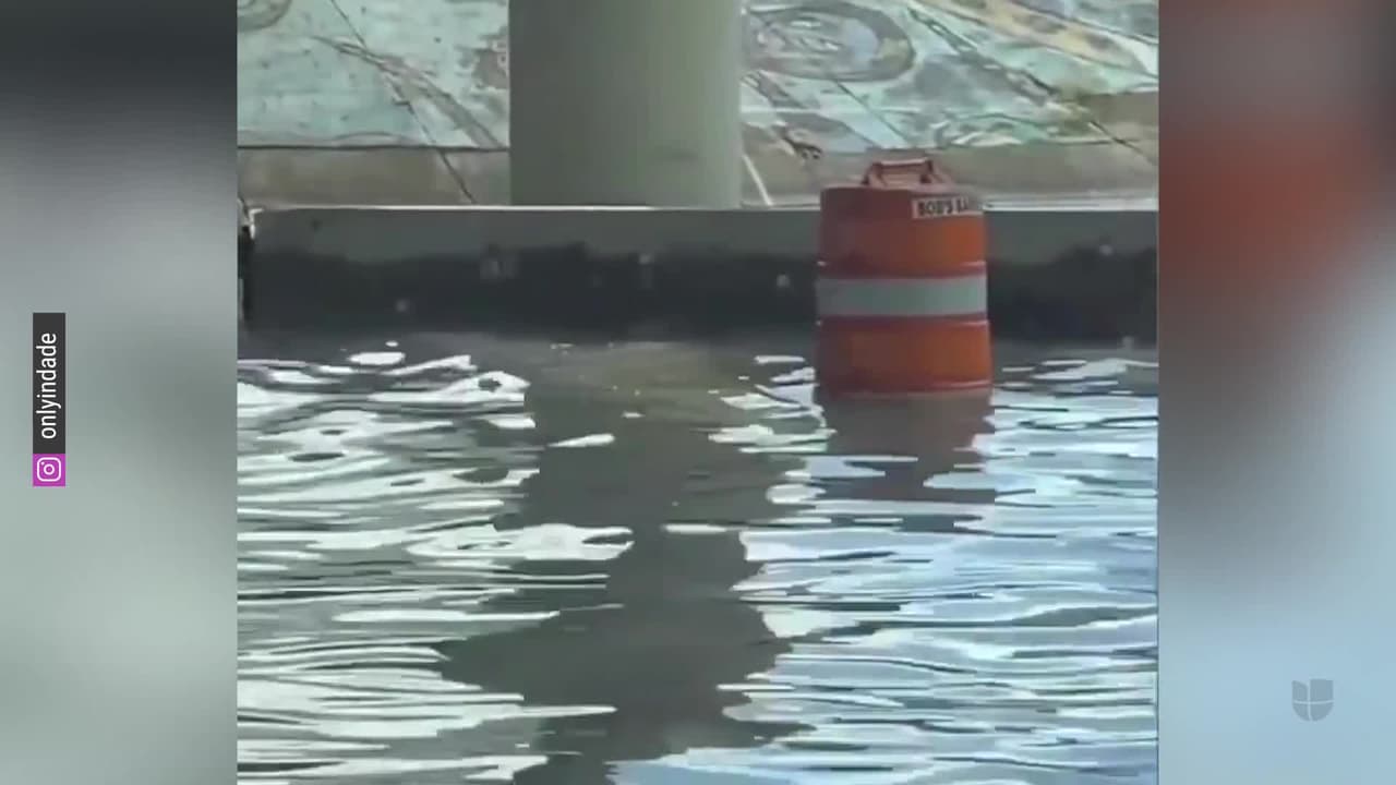 En el área del downtown de Miami hubo inundaciones que afectaron el tráfico del viernes en la mañana. 
<br>