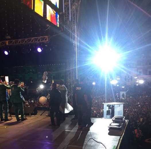 La banda puso todo el toque mexicano a la noche-