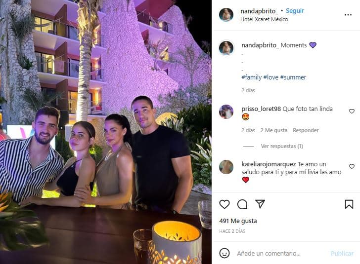 Livia Brito de vacaciones