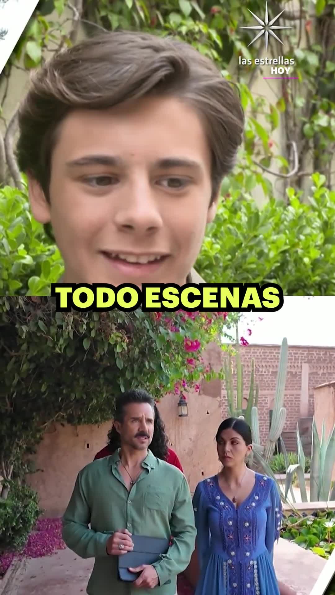 Hijo de #ArathDeLaTorre aprende de grandes actores en #CorazónDeMarruecos