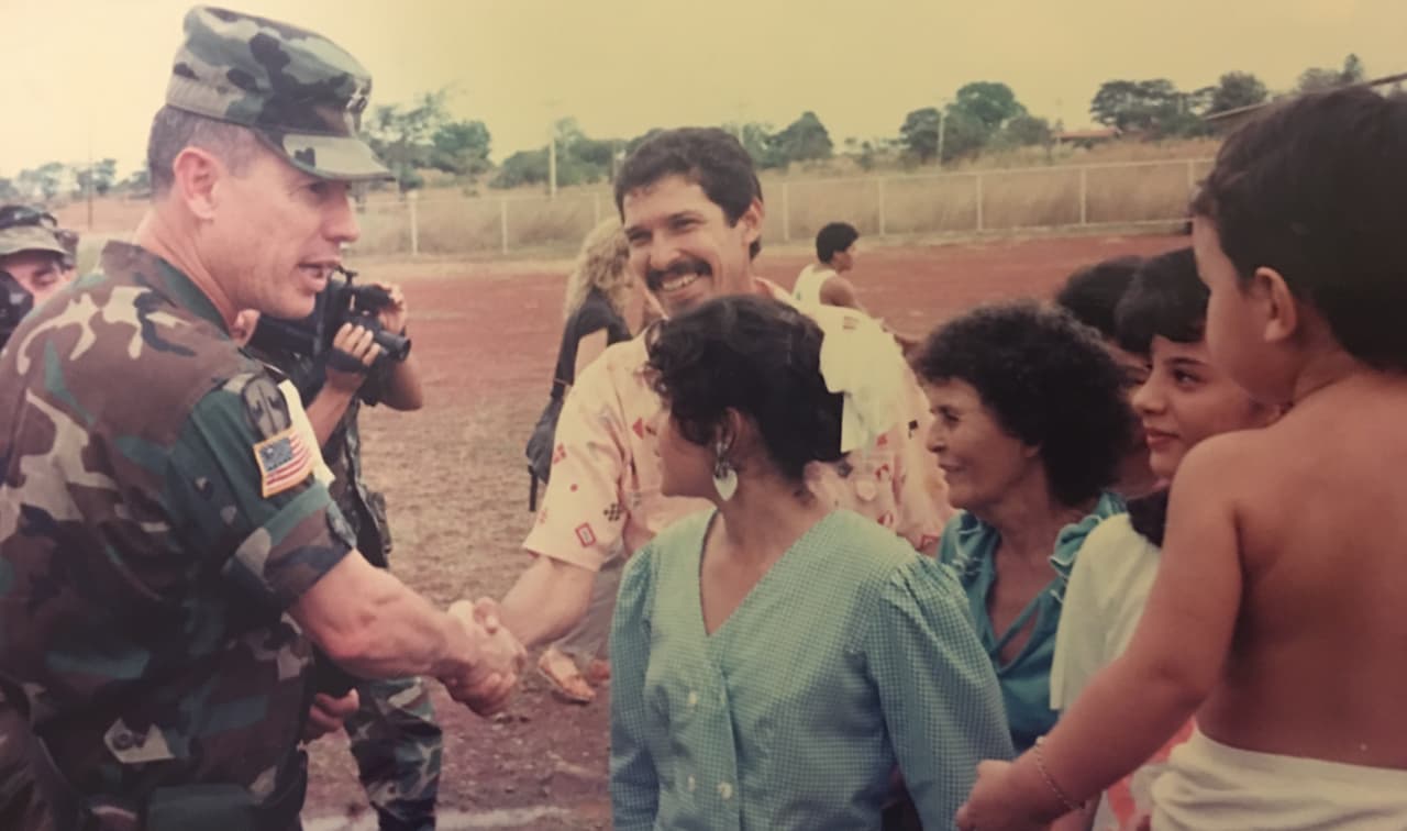 Everyone in Panama knew who Gen Marc Cisneros was. He was practically a household name in Panama at the time due his ability to make plain-spoken radio interviews Spanish in which he frequently lambasted Noriega.