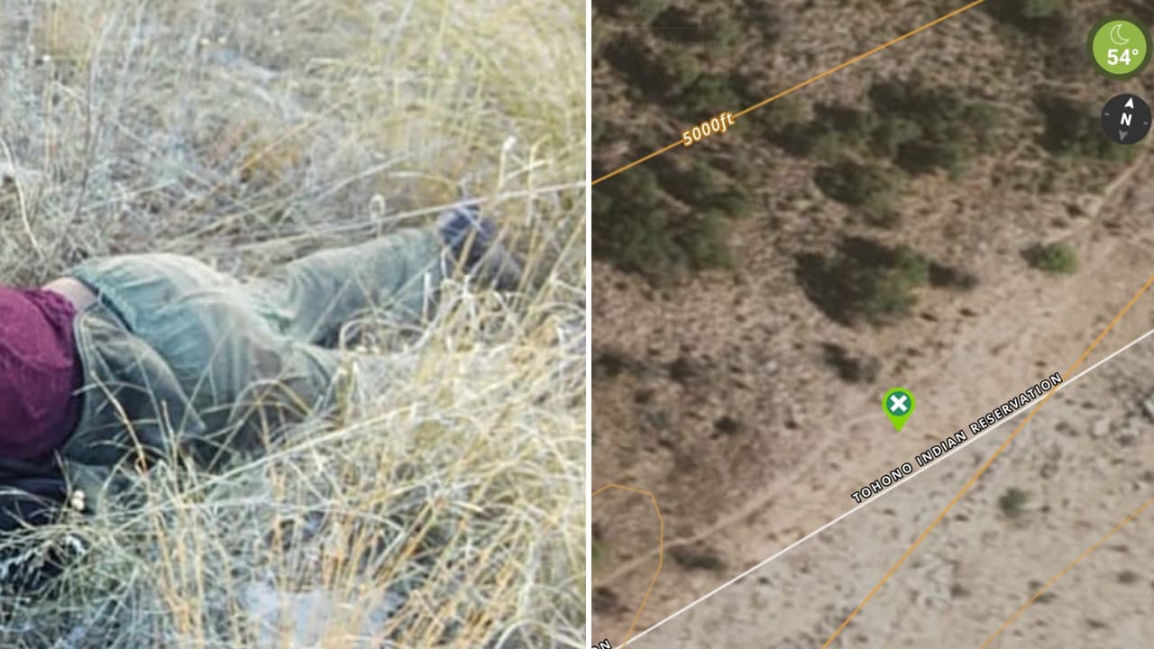 Una migrante guatemalteca de 23 años cruzó la frontera hace una semana, cuando las temperaturas están congelantes. Un primo y su mamá pidieron ayuda para encontrarla. Un equipo aéreo de la Patrulla Fronteriza la encontró en las coordenadas que les dieron.