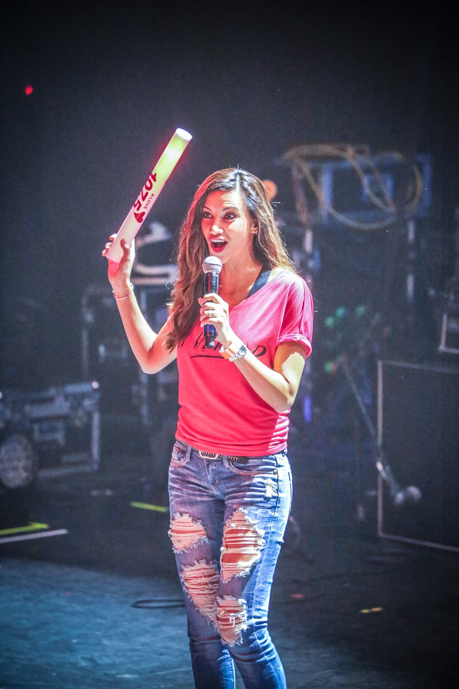 Argelia fue la primer la primera en calentar el ambiente.