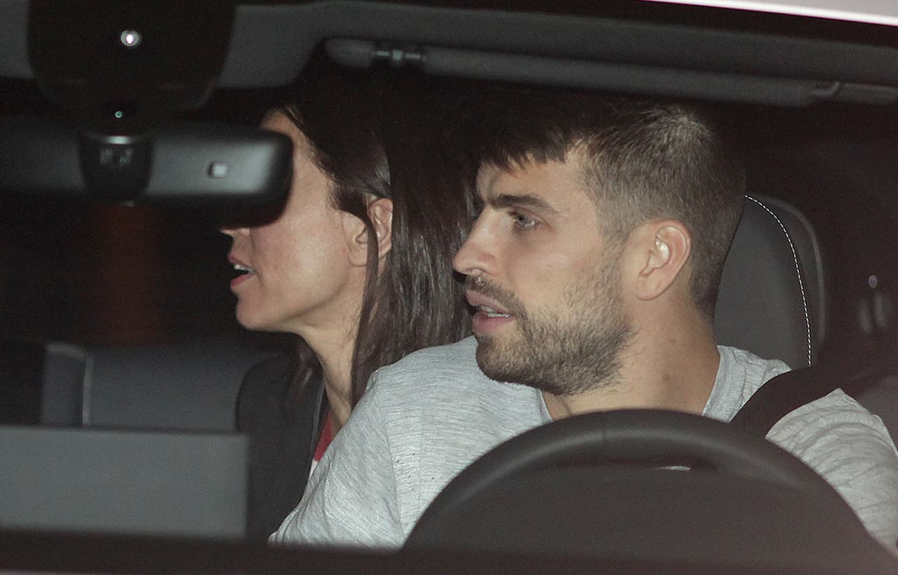 Piqué parecía un poco nervioso, ¿será que conocer a Madonna lo dejó impactado?