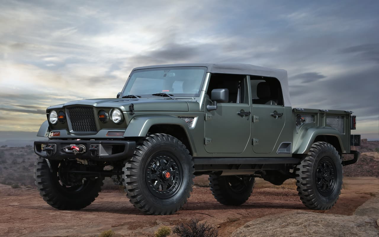 El Jeep Crew Chief 715 fue diseñado como un homenaje al Kaiser Jeep M715 fabricado entre 1967 y 1969