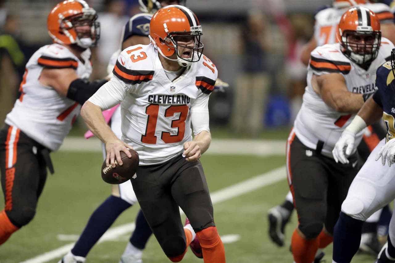 Josh McCown no entrenó por lesión en el hombro, Johnny Manziel podría abrir contra Cards