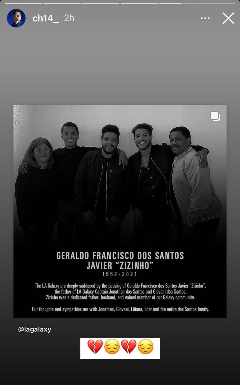 Las redes sociales se inundan con mensajes de apoyo y de pésame hacia la familia Dos Santos tras el fallecimiento de Geraldo Francisco dos Santos.