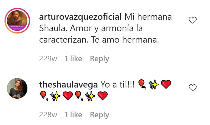 La actriz contestó cariñosamente el mensaje.
<br>